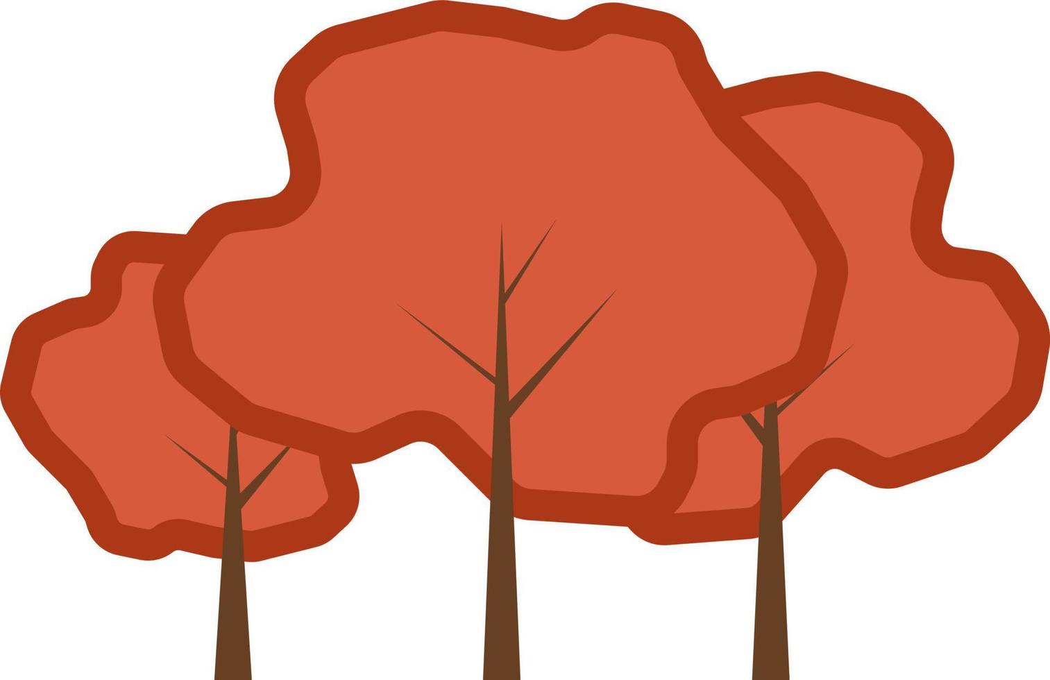 Clove tree, illustration, on a white background. vector