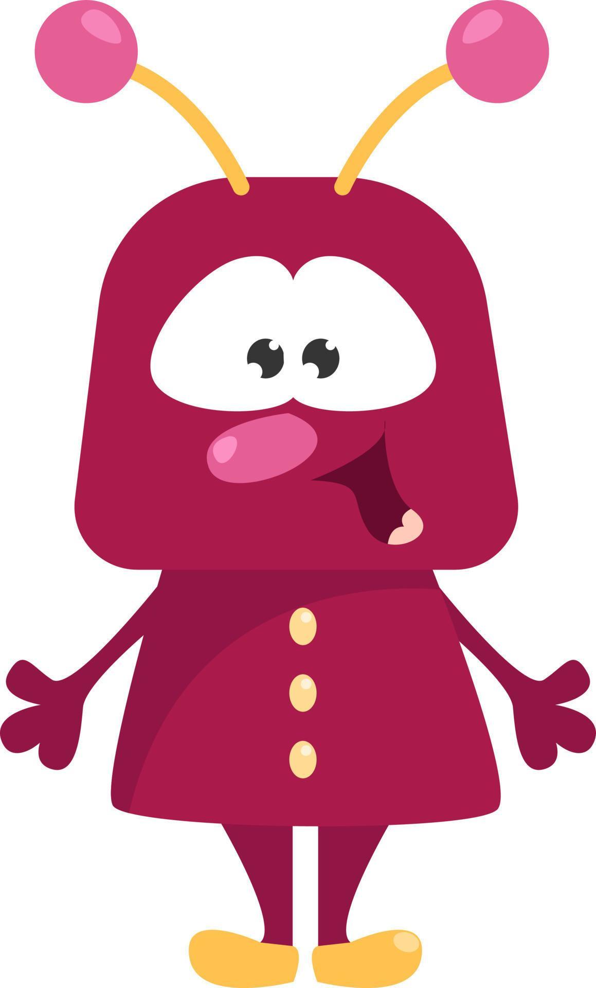 Pink robot , illustration, vector on white background 13735724 Vector