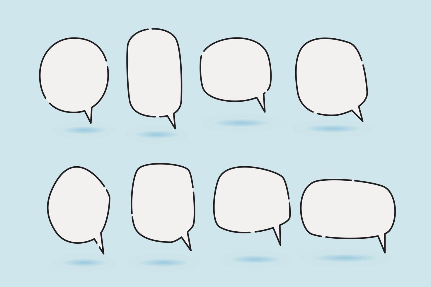 speech bubble  speech balloon for illustration and comic vector