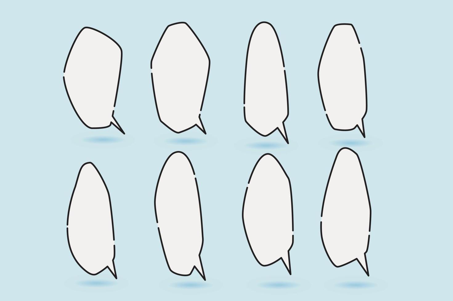 speech bubble  speech balloon for illustration and comic vector