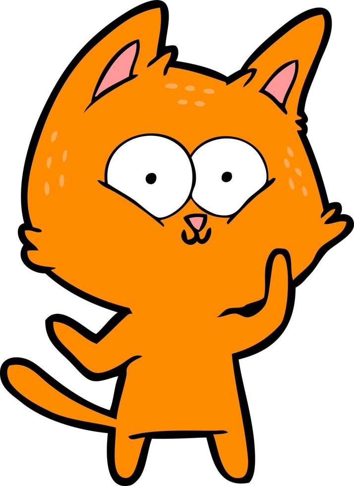 Vector cat character in cartoon style
