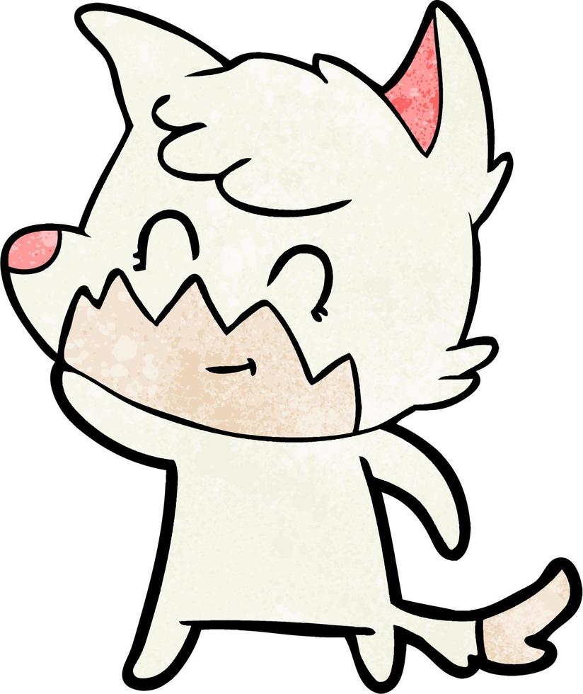 Vector fox character in cartoon style