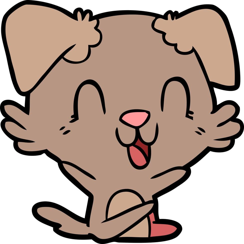 Vector dog character in cartoon style