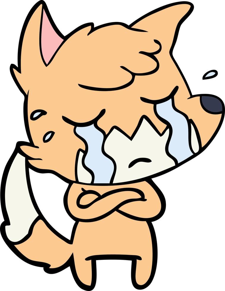 Vector fox character in cartoon style