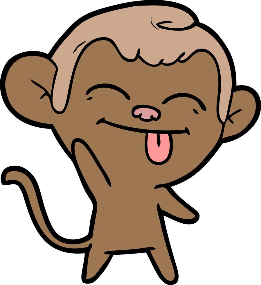 Vector monkey character in cartoon style