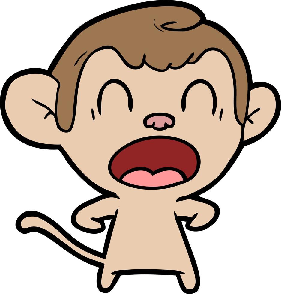Vector monkey character in cartoon style 13736060 Vector Art at Vecteezy