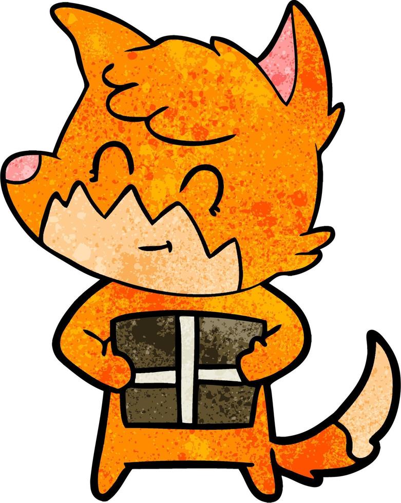 Vector fox character in cartoon style