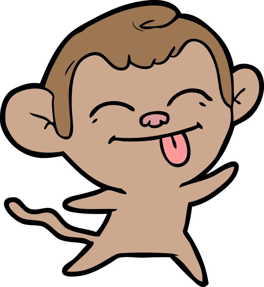 Vector monkey character in cartoon style