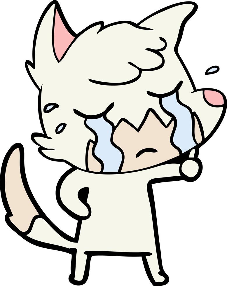Vector fox character in cartoon style
