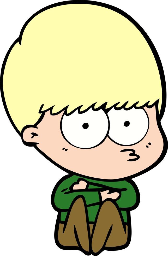 Vector boy character in cartoon style