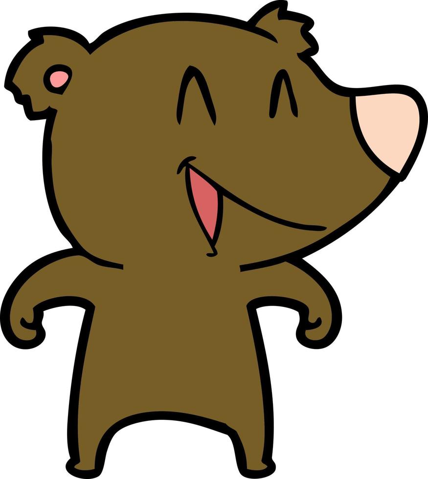 Vector bear character in cartoon style