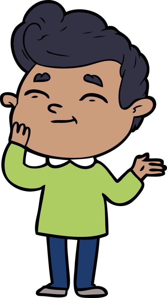 Vector man character in cartoon style
