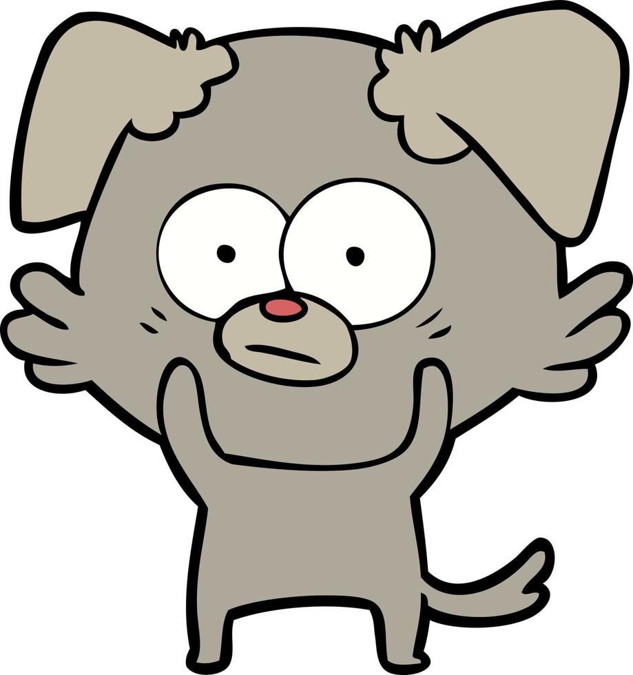 Vector dog character in cartoon style