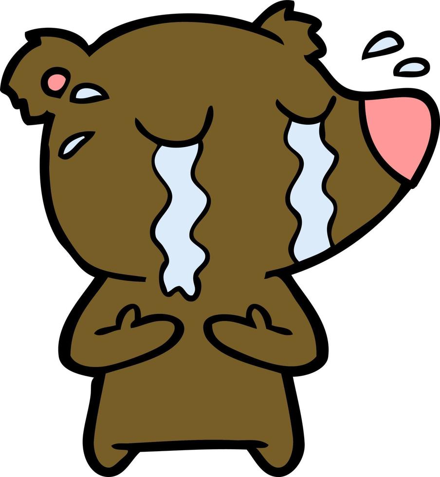 Vector bear character in cartoon style