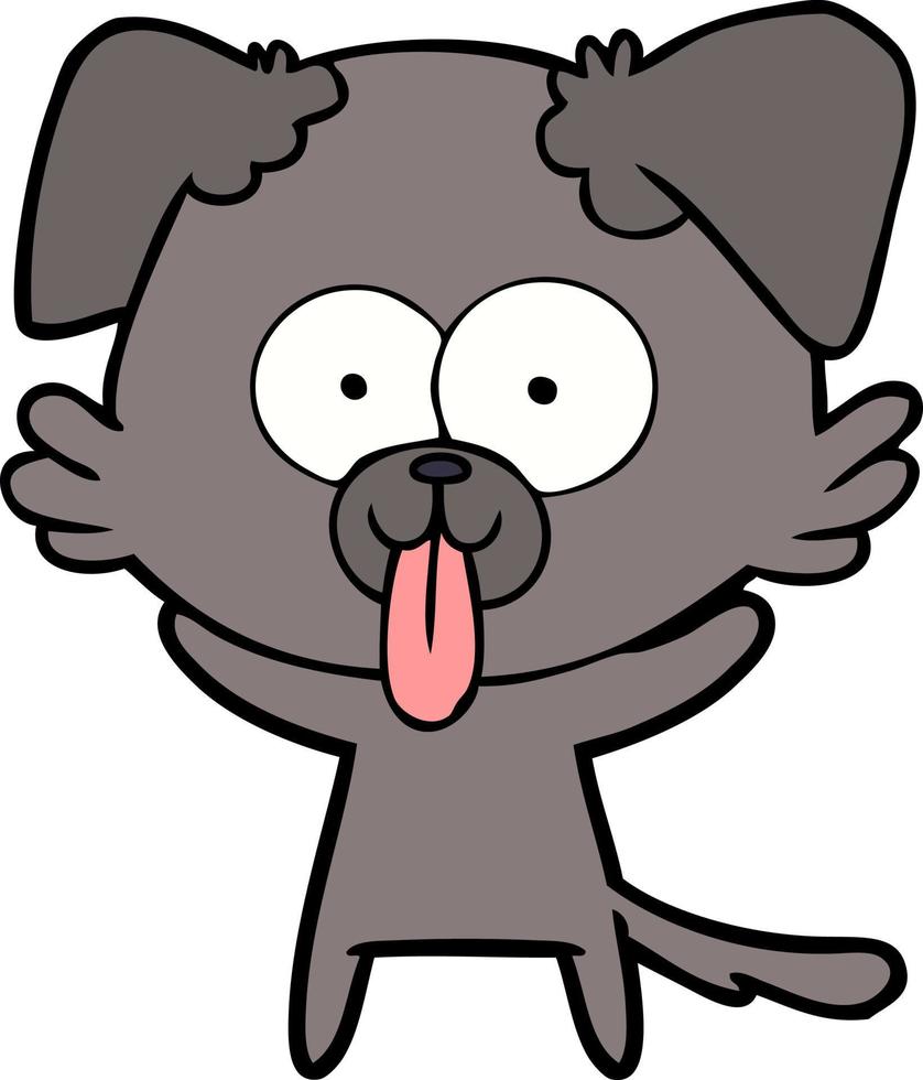 Vector dog character in cartoon style