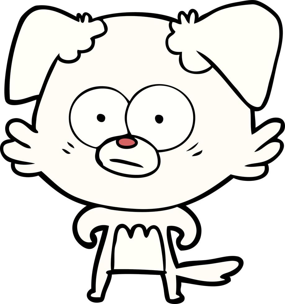 Vector dog character in cartoon style