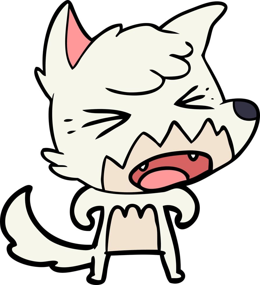 Vector fox character in cartoon style