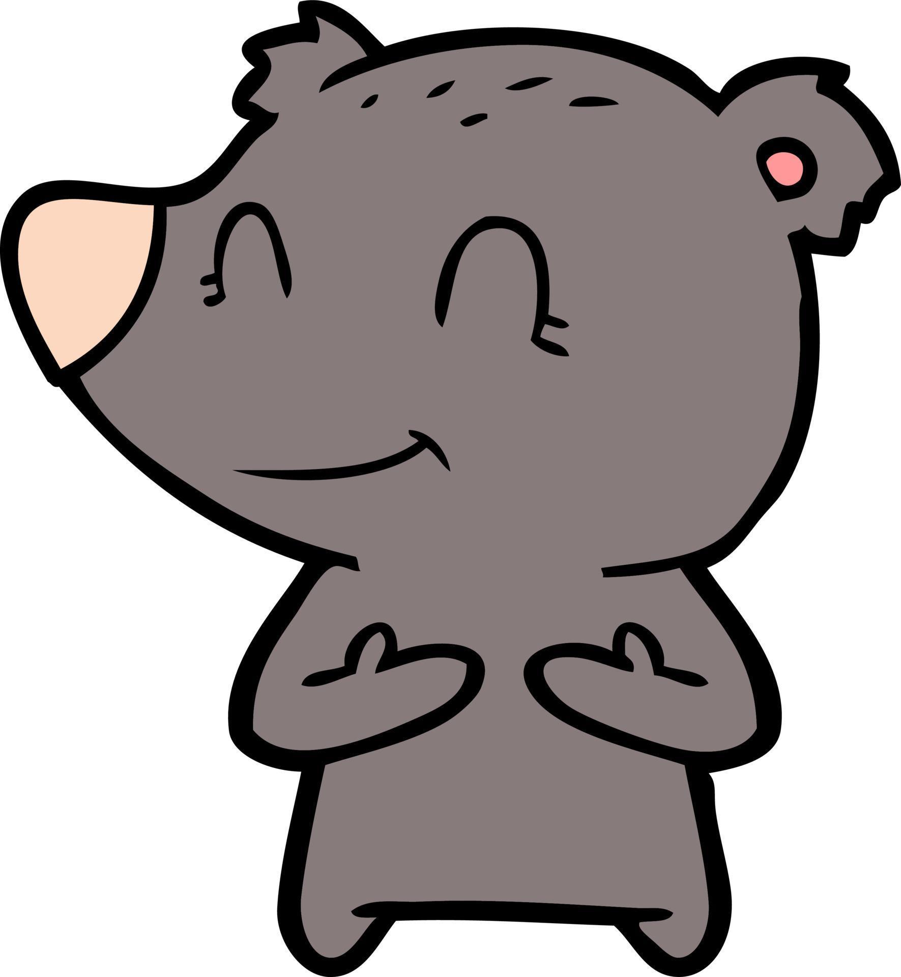 Friendly bear. Friendly bear