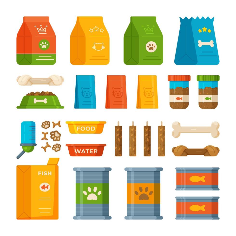 Animal Food Set Vector Illustration Of A Variety Of Food For Pets premium-ai-image-a-variety-of-food-including-a-plate-of-food
