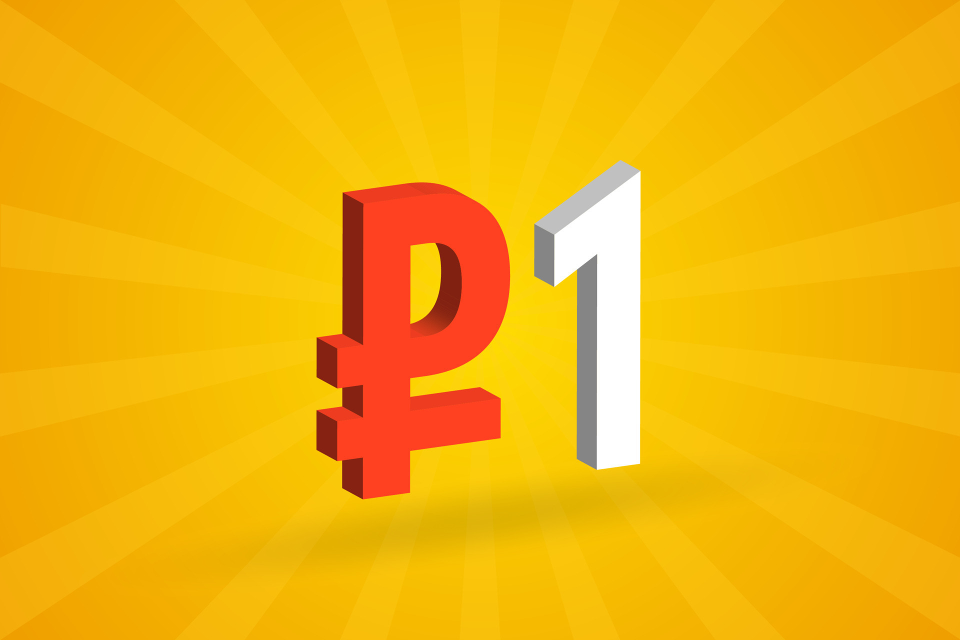 1 Ruble 3D Symbol Bold Text Vector Image 3D 1 Russian Ruble Currency 1-ruble-3d-symbol-bold-text-vector-image-3d-1-russian-ruble-currency