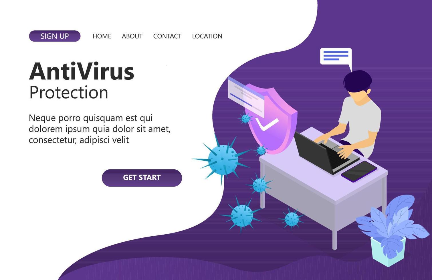 Illustration of cloud server security programmer Suitable for landing page, flyers, Infographics, And Other Graphic Related Assets-vector vector