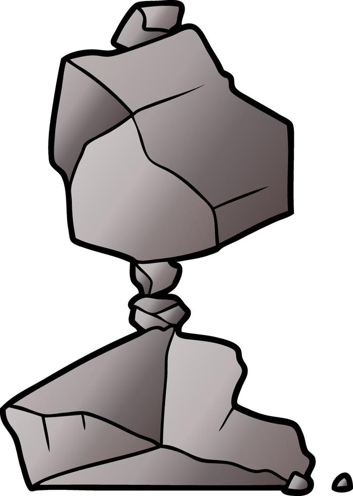 pila de dibujos animados de rocas vector