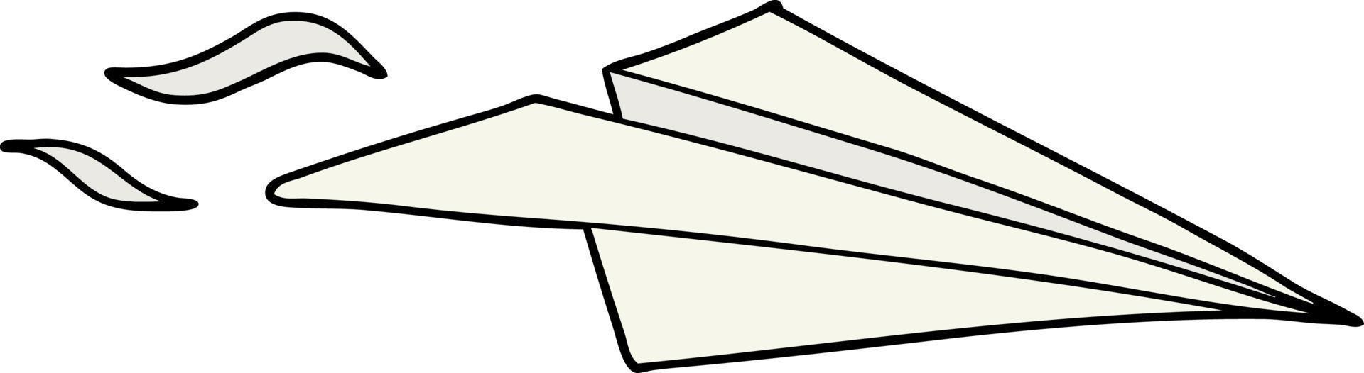 Cartoon paper plane vector