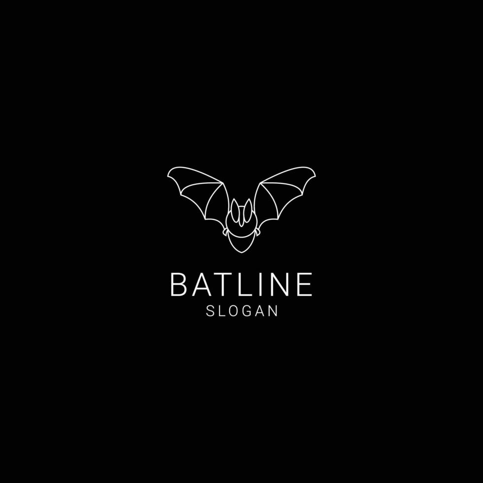 Bat logo design icon template vector