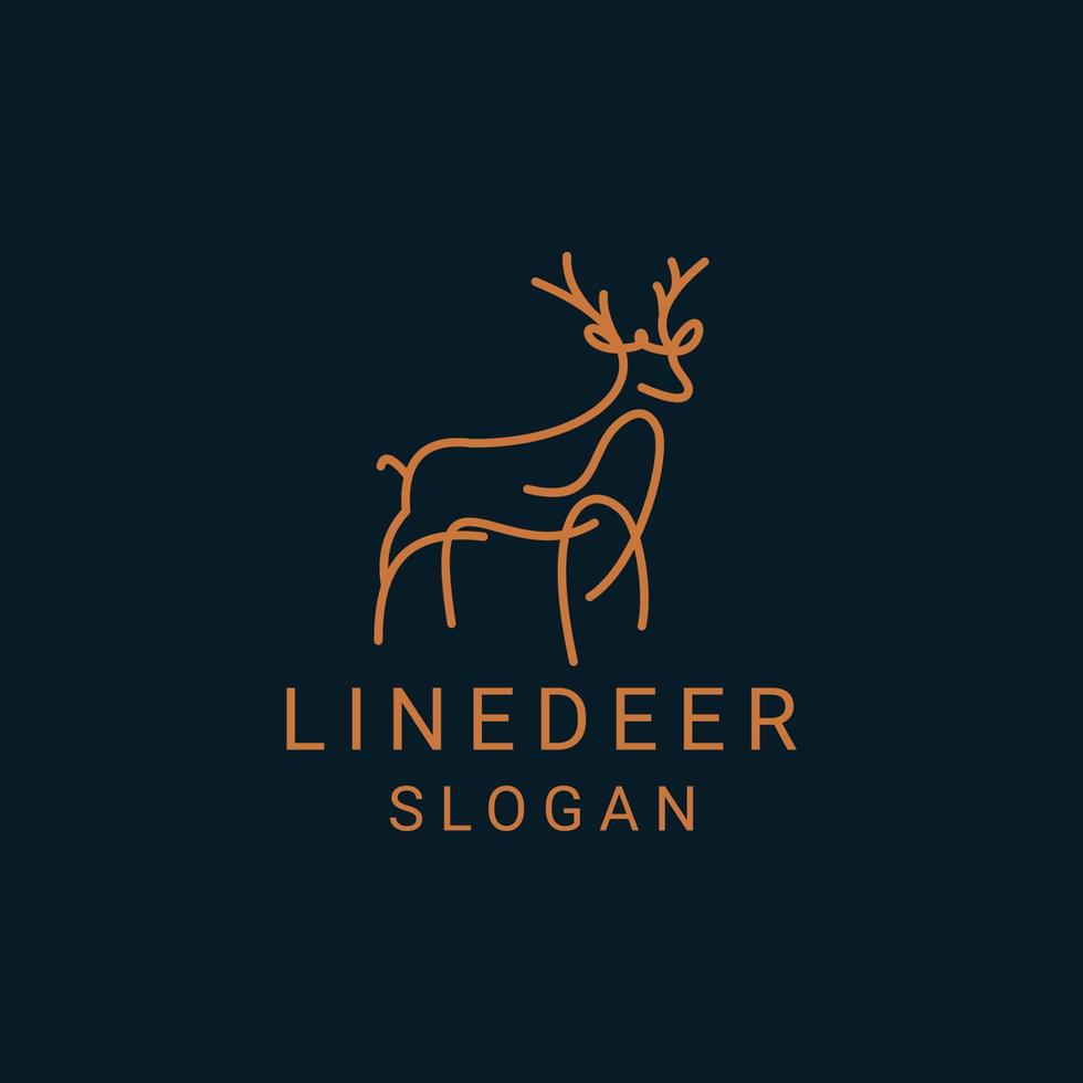 Deer  logo design icon template vector