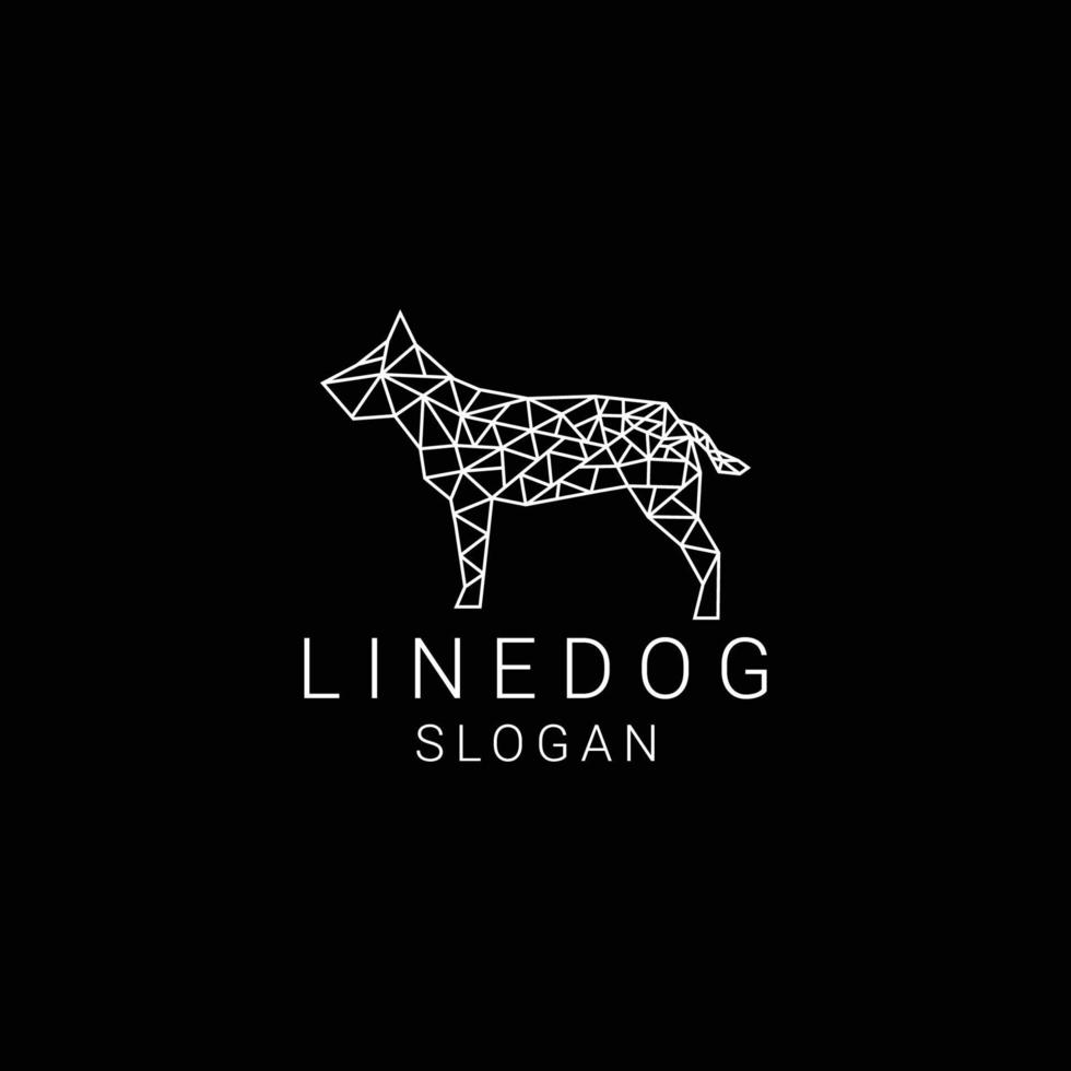 Dog logo design icon template vector