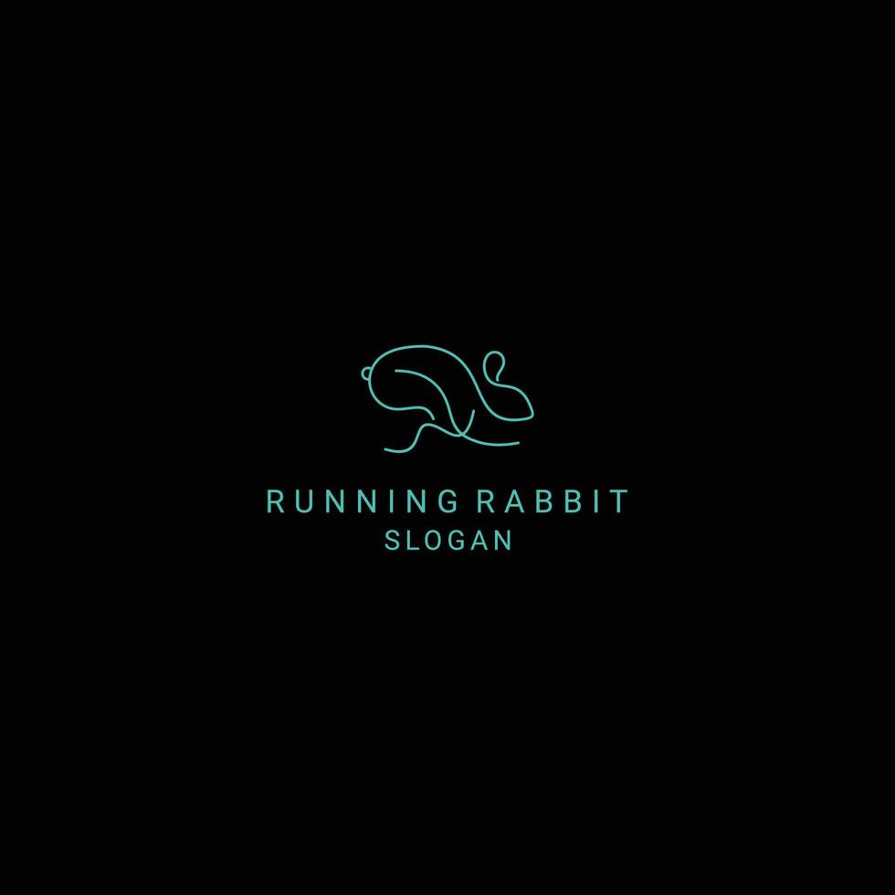 Rabbit logo icon design vector