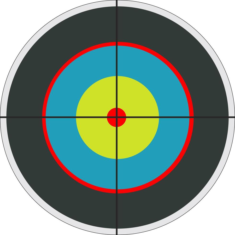 Dart center, illustration, vector on white background