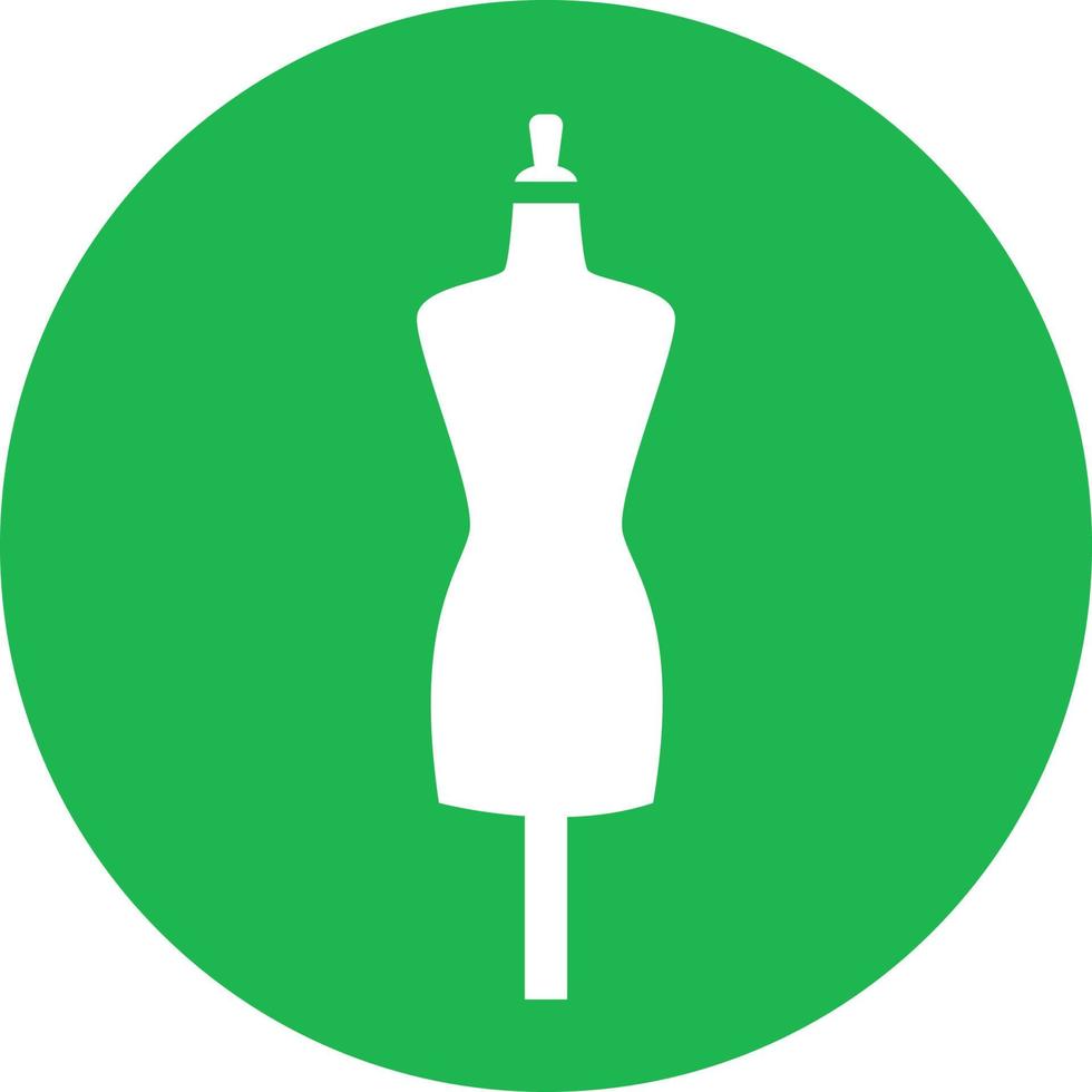 Sewing mannequin, illustration, vector on white background.