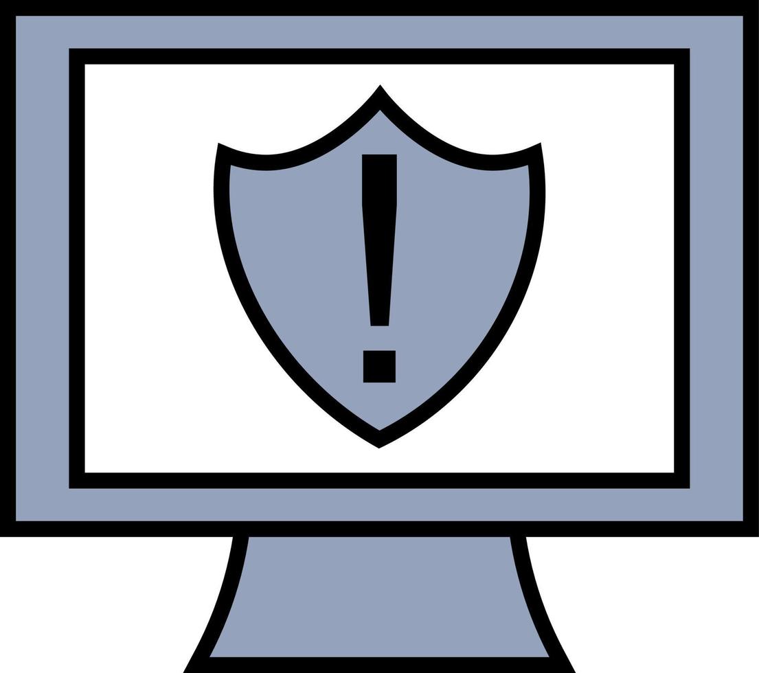 Online computer security, illustration, vector on a white background.