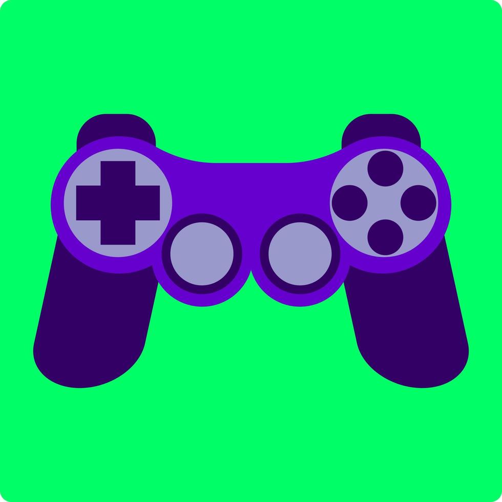 Purple controller, illustration, vector, on a white background. vector