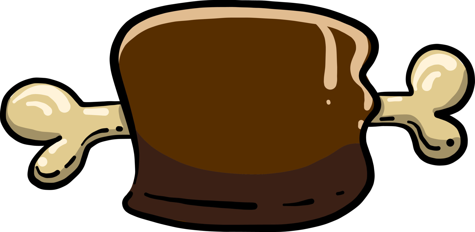 Meat on the bone, illustration, vector on white background 13739216