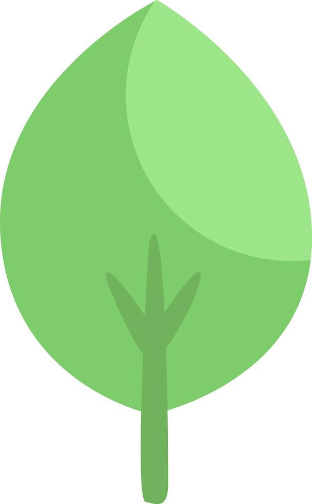 Spring leaf, illustration, vector on a white background.