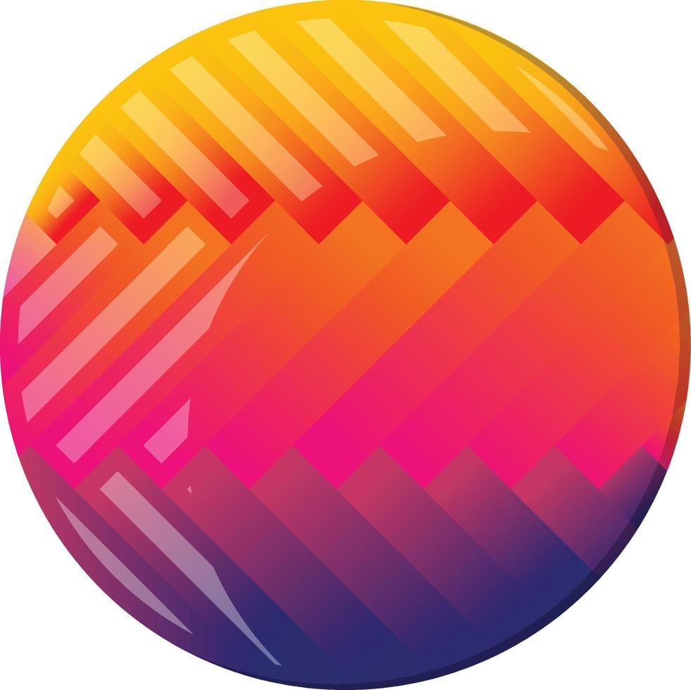 Abstract circle and line logo illustration in trendy and minimal style vector