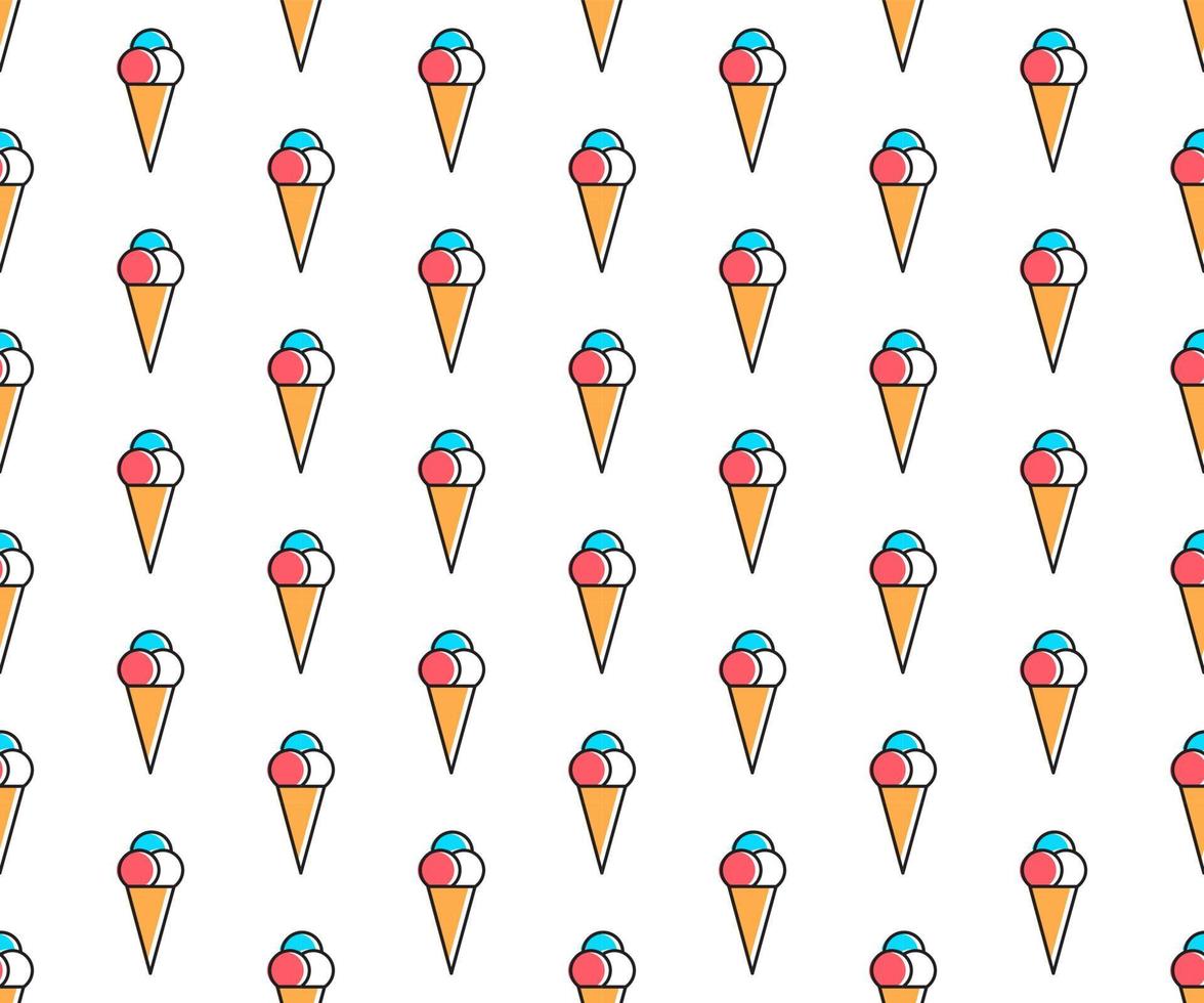 Vector line art summer seamless beach pattern. Seamless fabric or wrapping paper design.