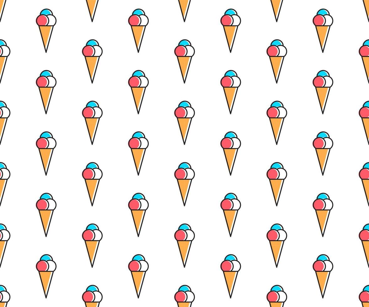 Vector line art summer seamless beach pattern. Seamless fabric or wrapping paper design.