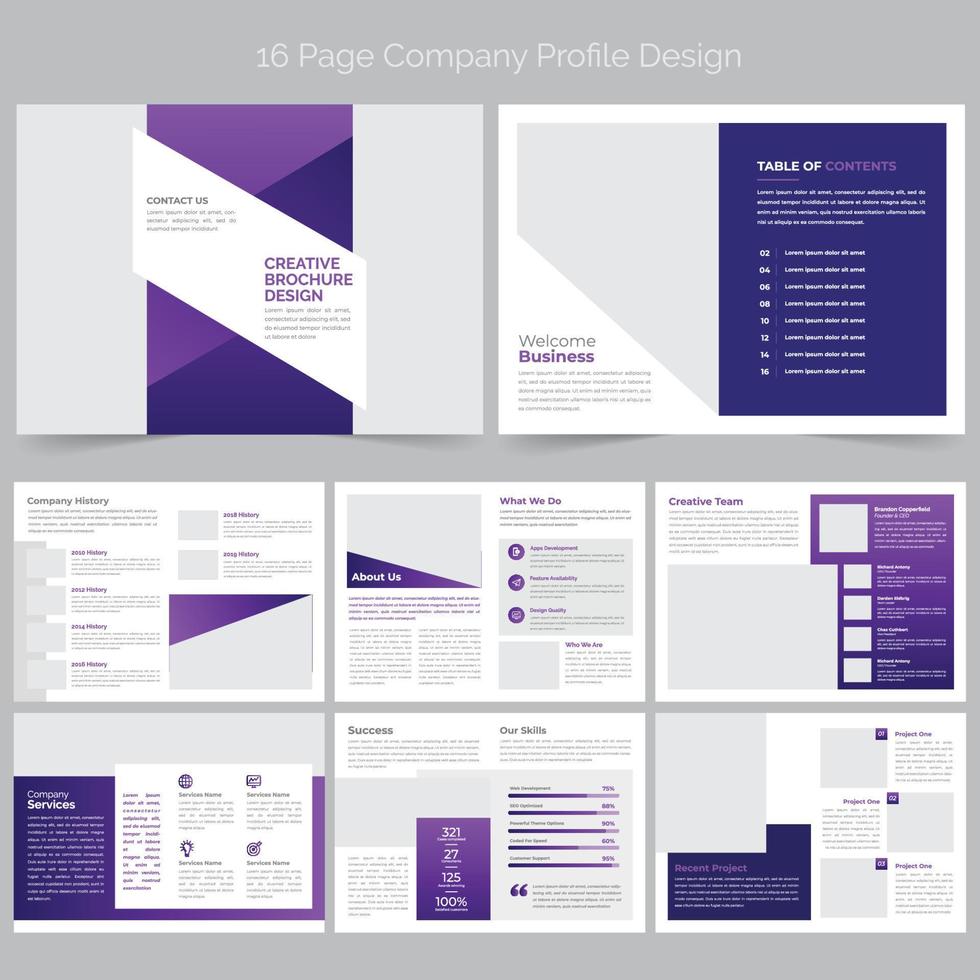 Company Brochure Template vector