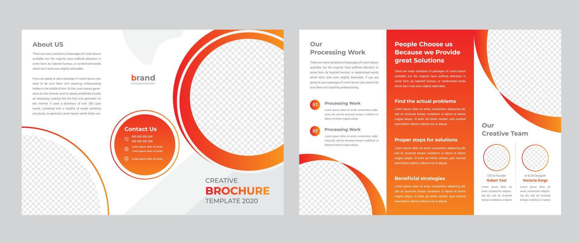 Trifold Brochure Template vector