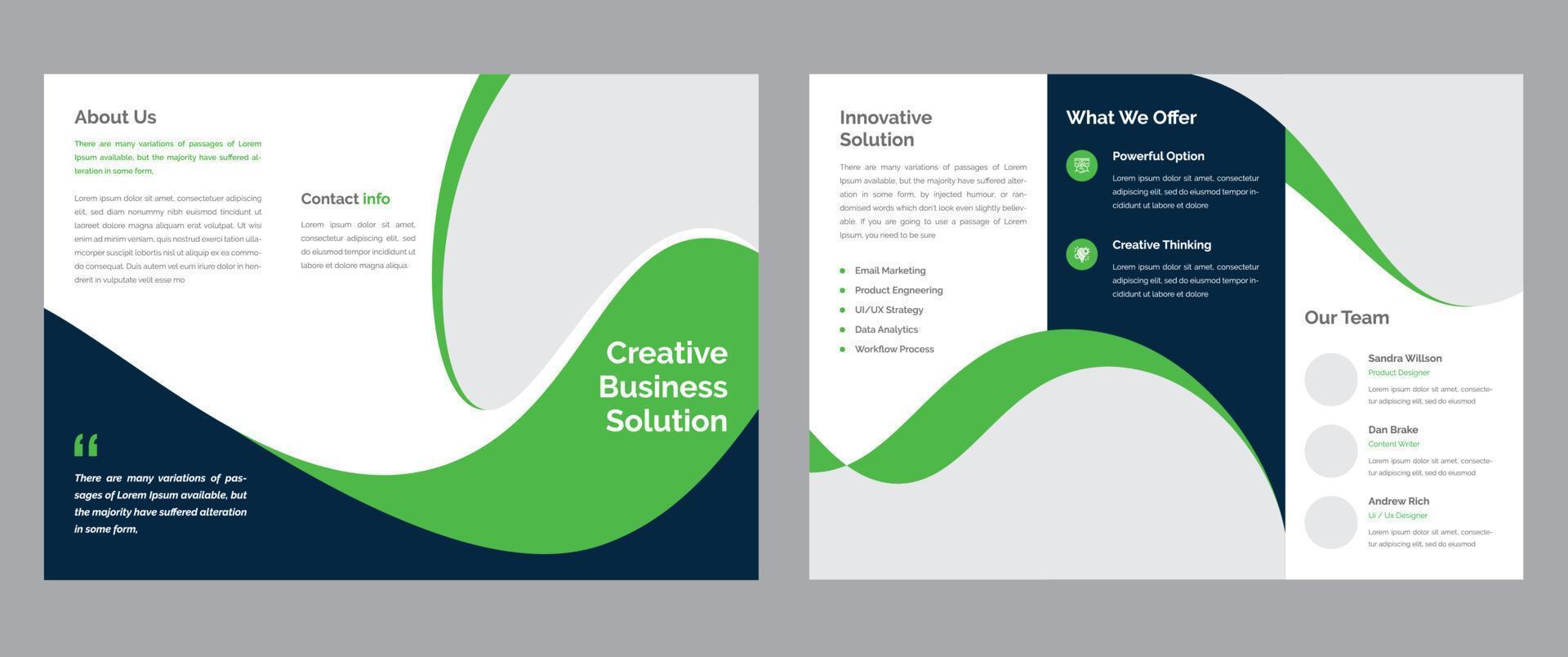 Trifold Brochure Template vector