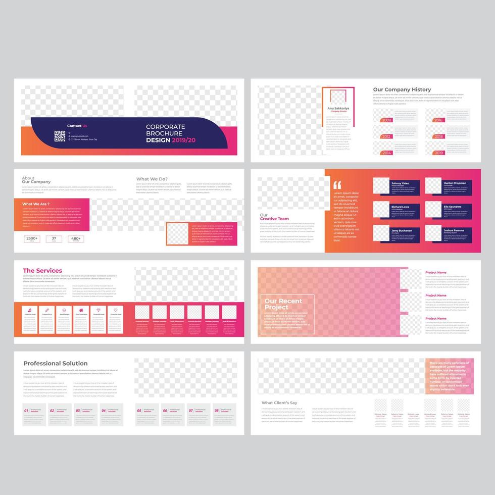 Landscape Brochure Template vector