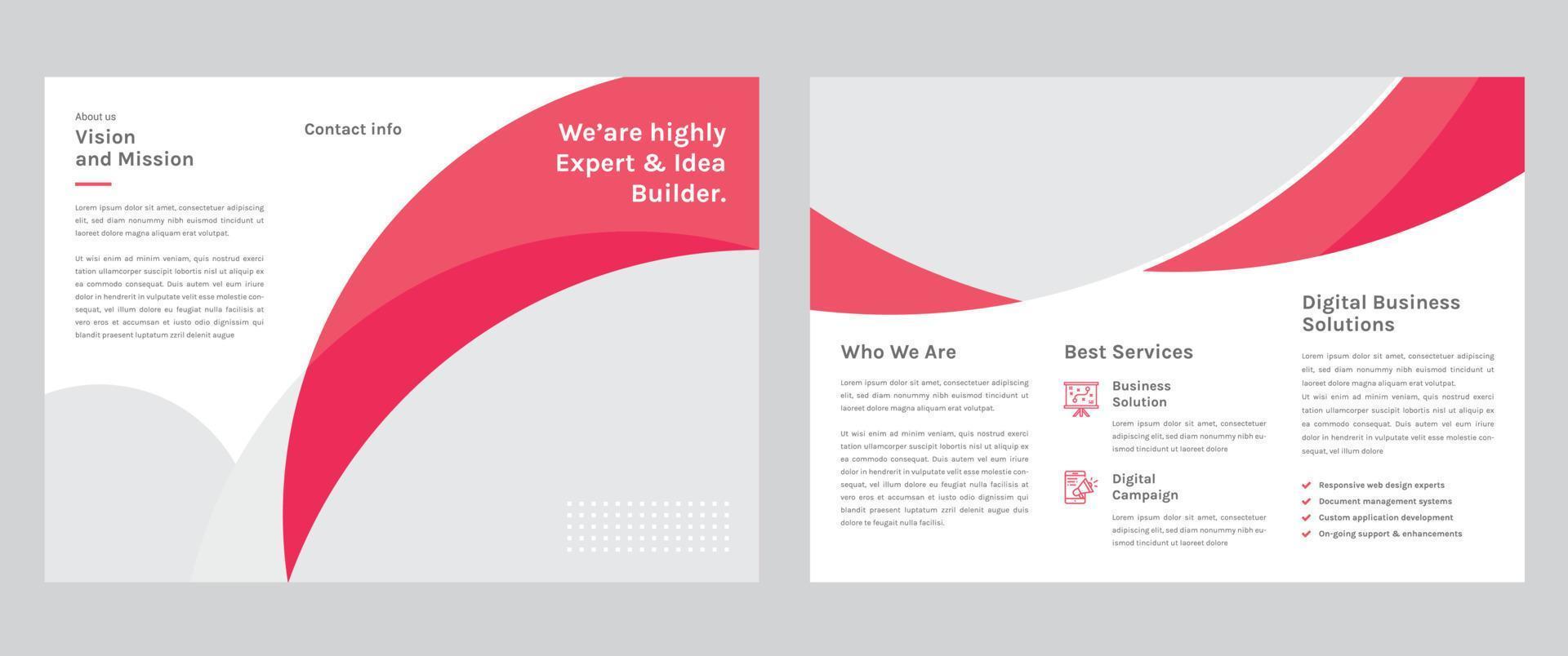 Trifold Brochure Template vector