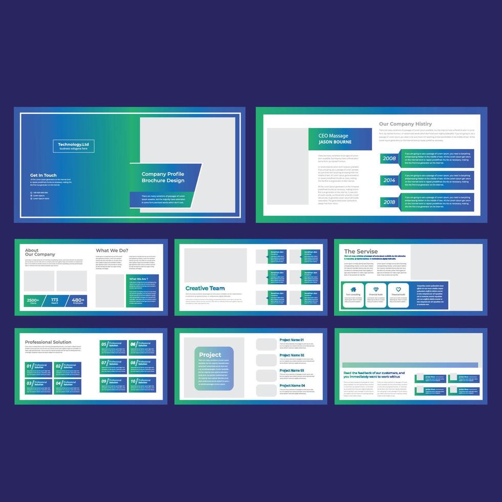 Landscape Brochure Template vector