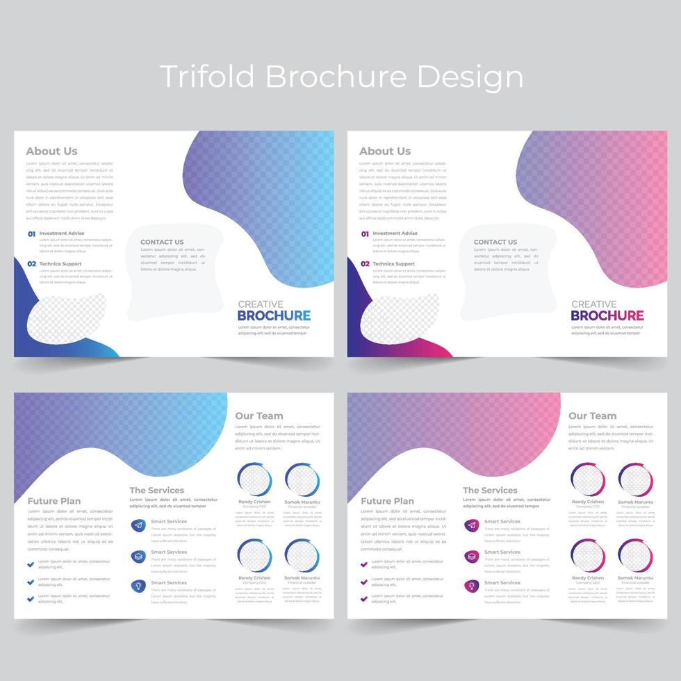 Trifold Brochure Template vector