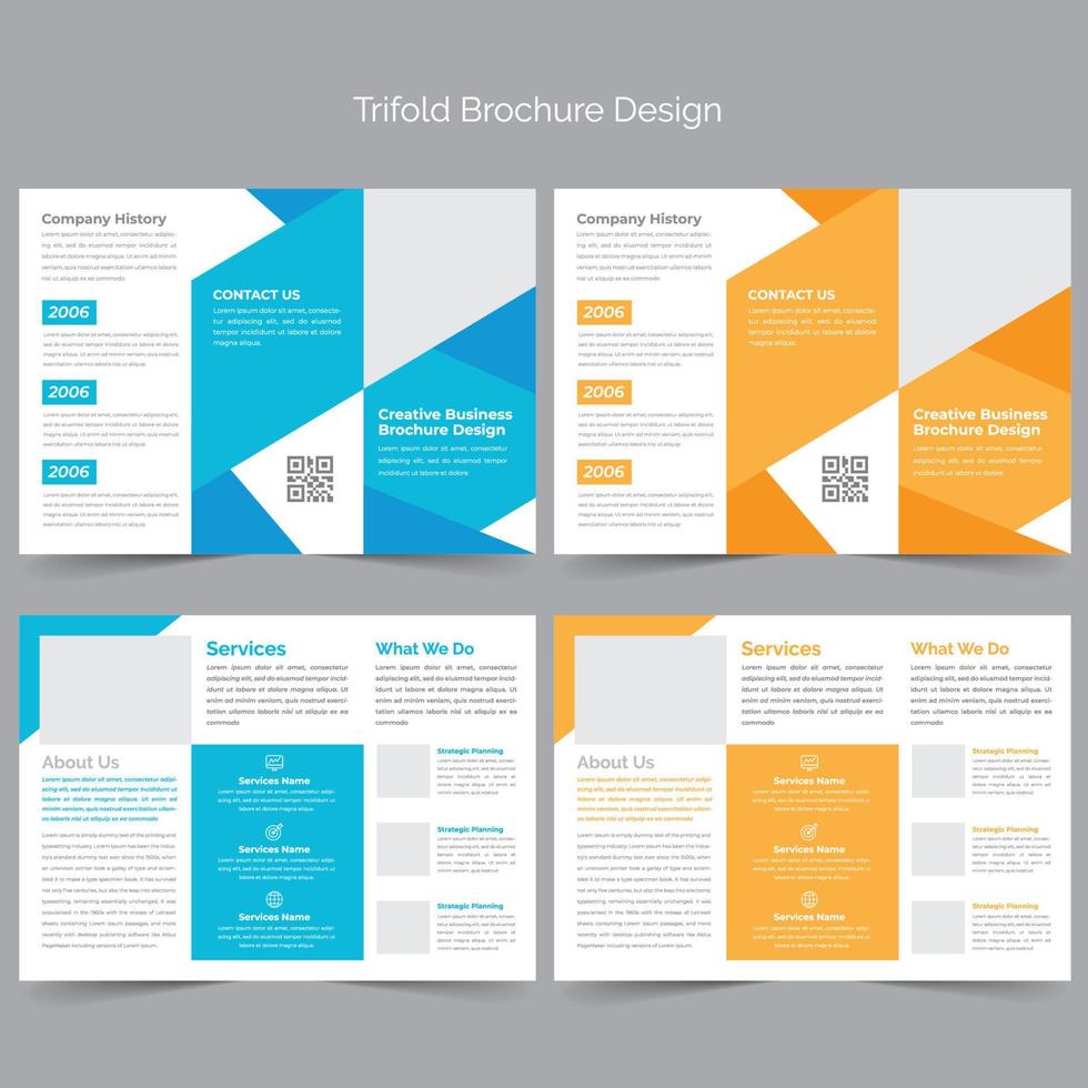 Trifold Brochure Template vector