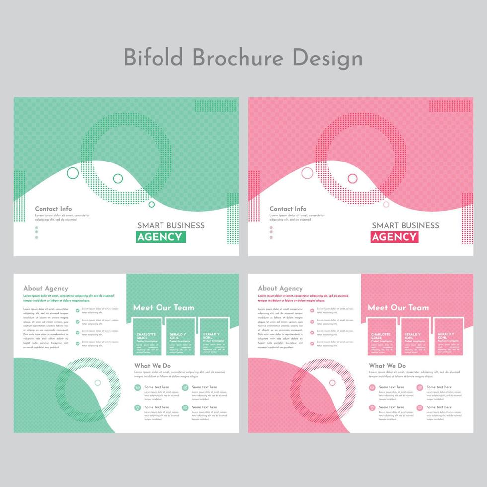 Bifold Brochure Template vector