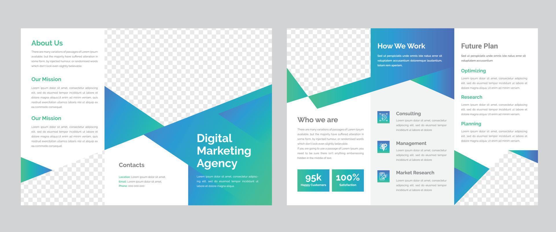 Trifold Brochure Template vector